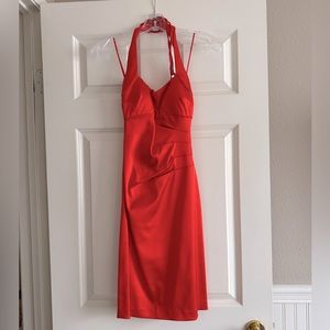 NWT Cache halter dress orange size 2.
